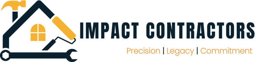 impact contractor general contracting logo dark